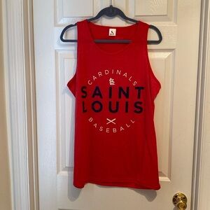 Red Men’s St. Louis Cardinals tank top size XL